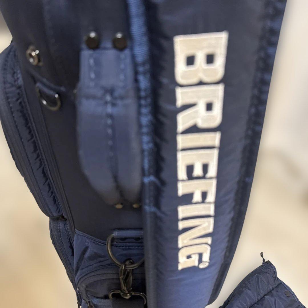 CR-6 BRIEFING ネイビー キャディバッグ 未使用フード付