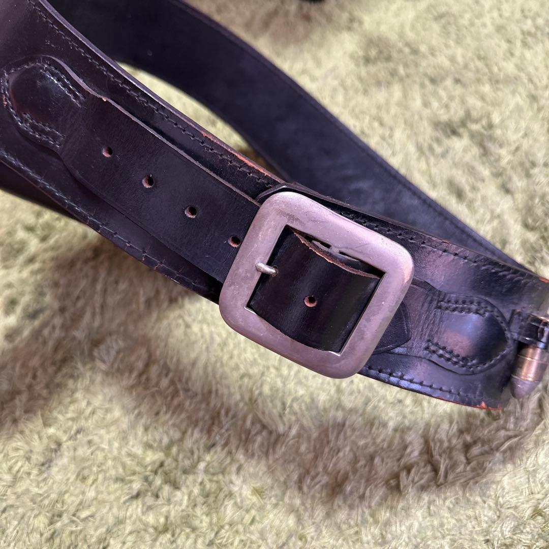 アンティークレザーホルスター付きベルト