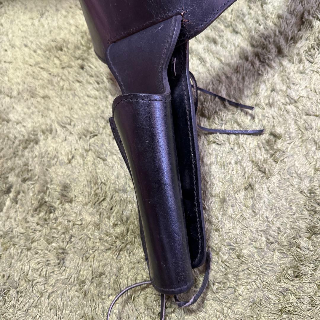 アンティークレザーホルスター付きベルト
