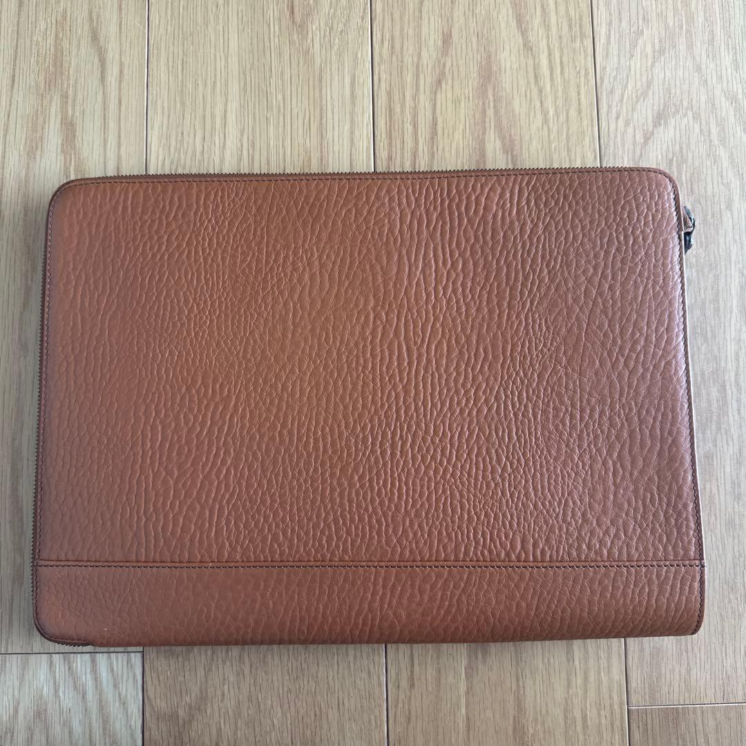 BURBERRY バーバリー ロゴ セカンドバッグ クラッチ レザー ブラウン