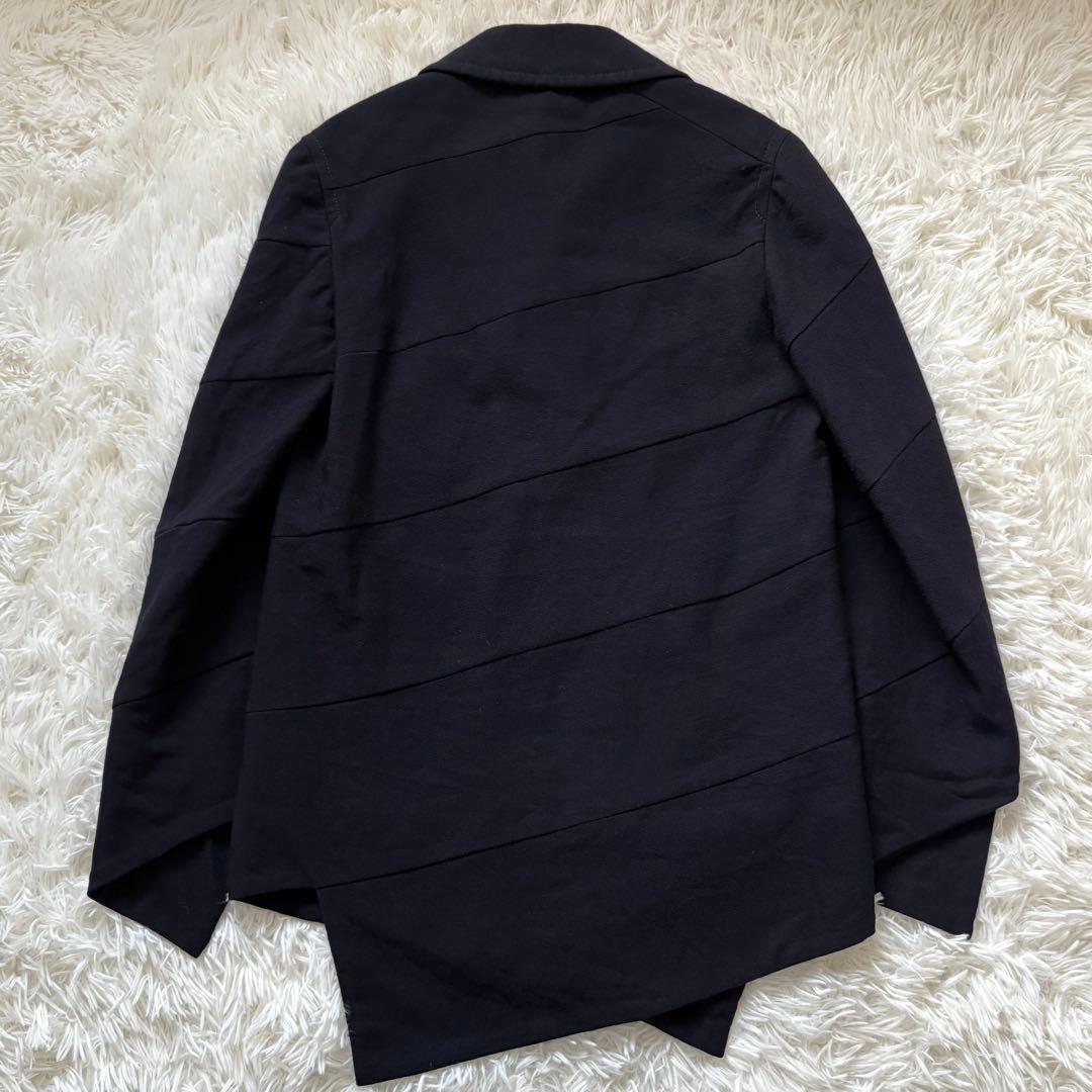 美品 コムデギャルソンオムプリュス 変形Pコート ウール ネイビー