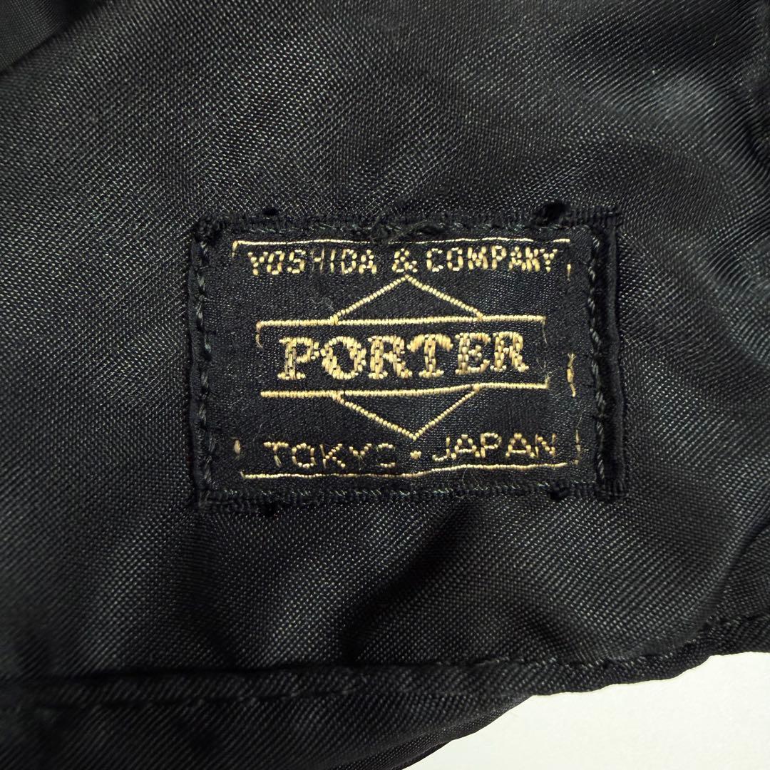 【美品】ポーター　リュック　バックパック　タンカー　ナイロン　巾着　ブラック