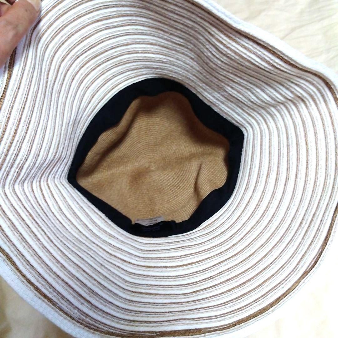 【美品】AthenaNewYorkアシーナニューヨーク　ストローハット　56cm