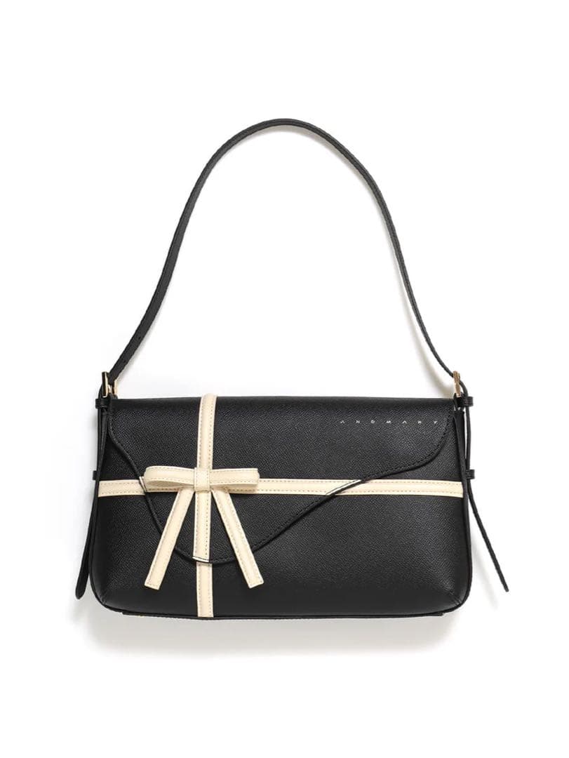 バッグ andmary Valentine ribbon leather bag