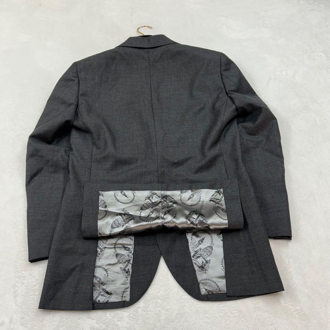 R81 美品 M ハケットロンドン グレー スーツJKT メンズ