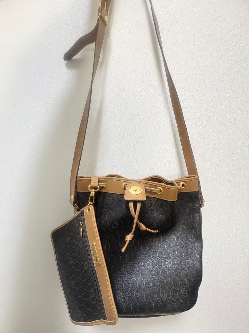 値下げChristian Dior ディオール　ブラウン ショルダーバッグ