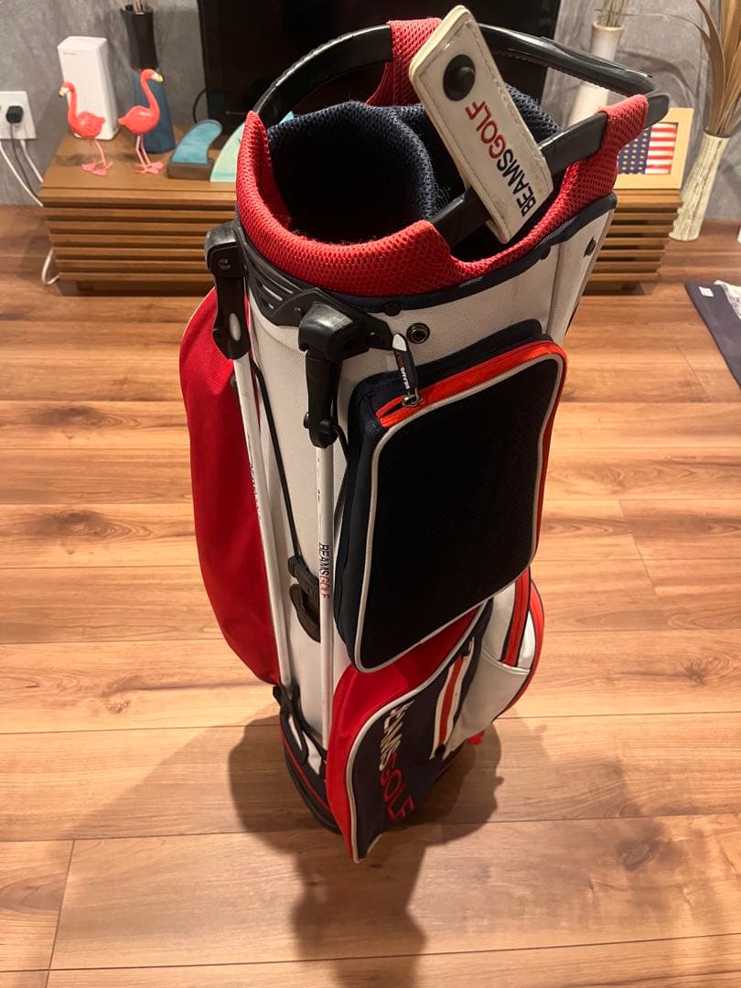 BEAMS GOLF スタンド キャディバッグ トリコロールカラー 生産終了