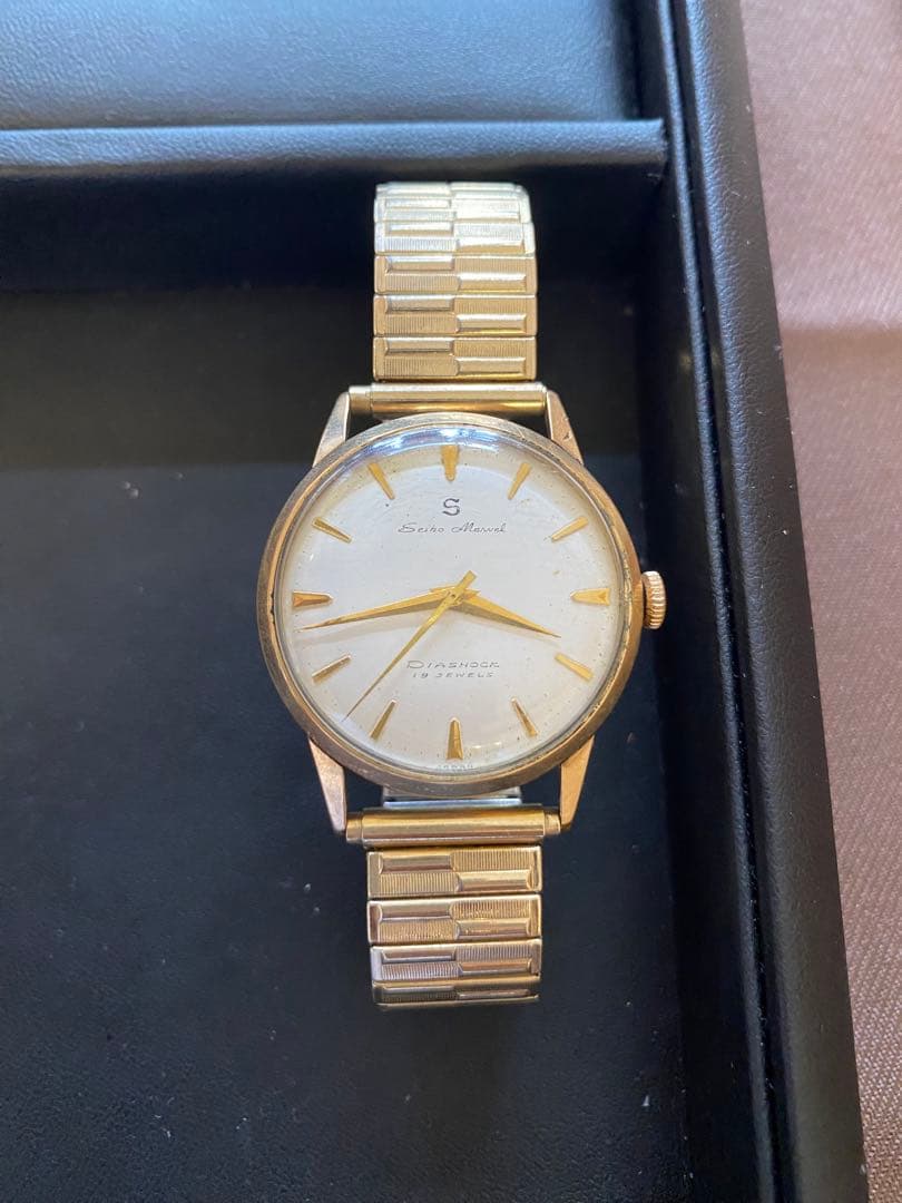 セイコー　seiko マーベル　　金メッキ　19ジュエル　手巻き