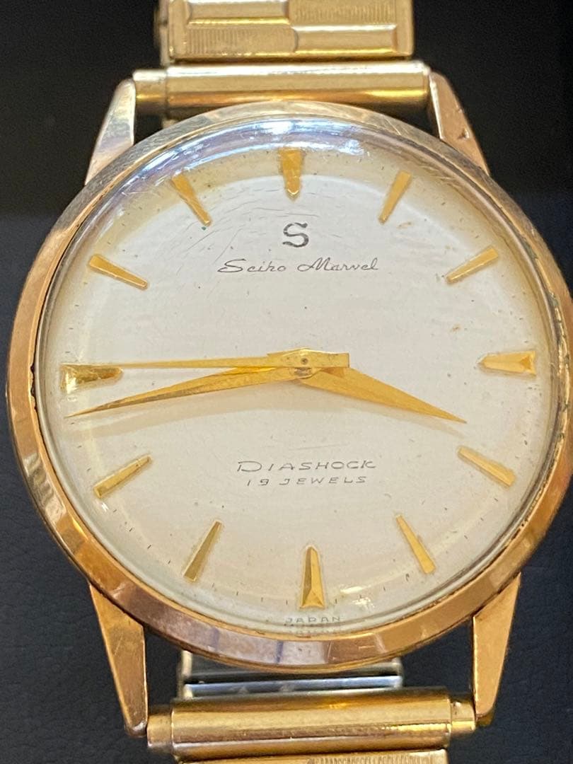 セイコー　seiko マーベル　　金メッキ　19ジュエル　手巻き