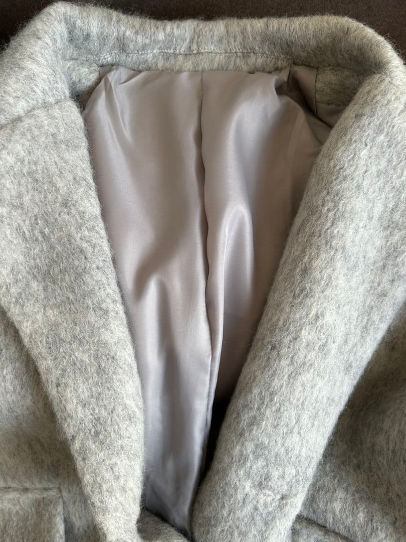 【ほぼ未使用】GYPSOPHILA ミドル丈オーバーサイズシャギーコート