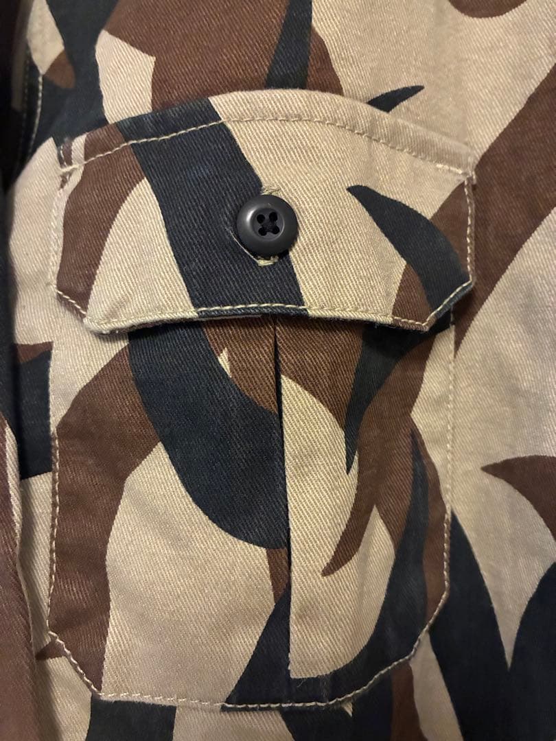 値下げ　美品　ASAT トライバルカモ シャツ XL ミリタリー　 古着