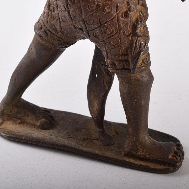 まめ太。　東南アジア　アフリカン美術　銅製　人物像　置物　V　8056