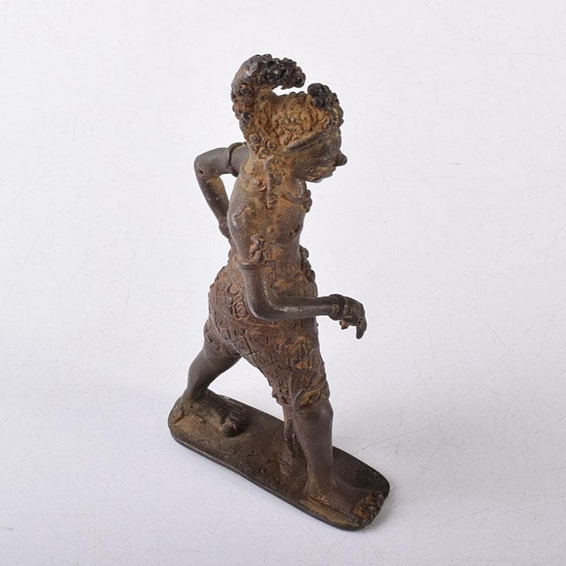 まめ太。　東南アジア　アフリカン美術　銅製　人物像　置物　V　8056