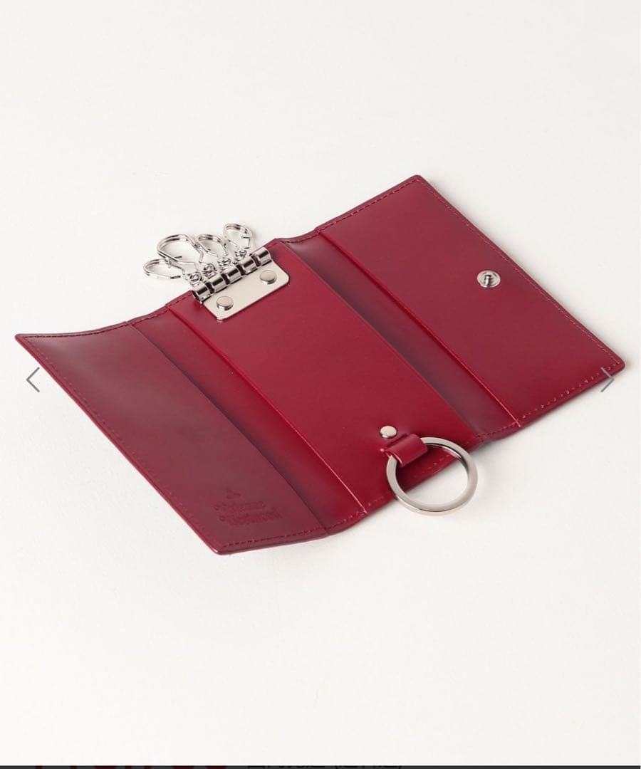 Vivienne Westwood レザーキーケース ブラック/レッド
