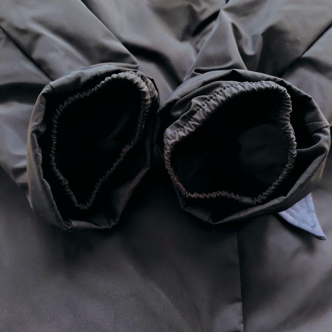 希少 アルマーニ 極暖 ホワイトダックダウンコート ライナー ファー リボン