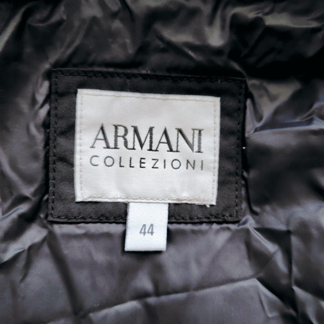 希少 アルマーニ 極暖 ホワイトダックダウンコート ライナー ファー リボン