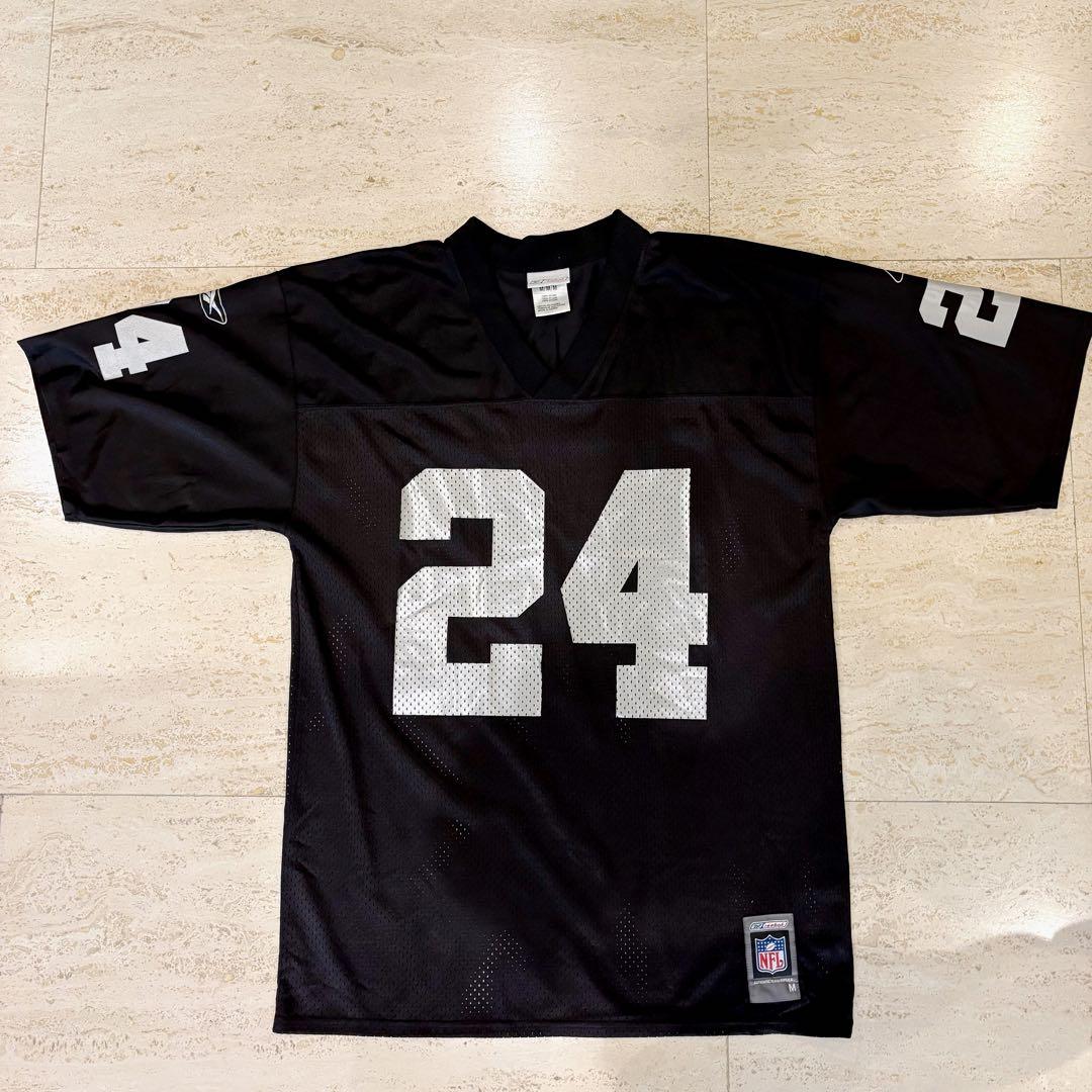 希少☆リーボック☆NFLレイダース☆チャールズ ウッドソン☆公式ゲームシャツ M