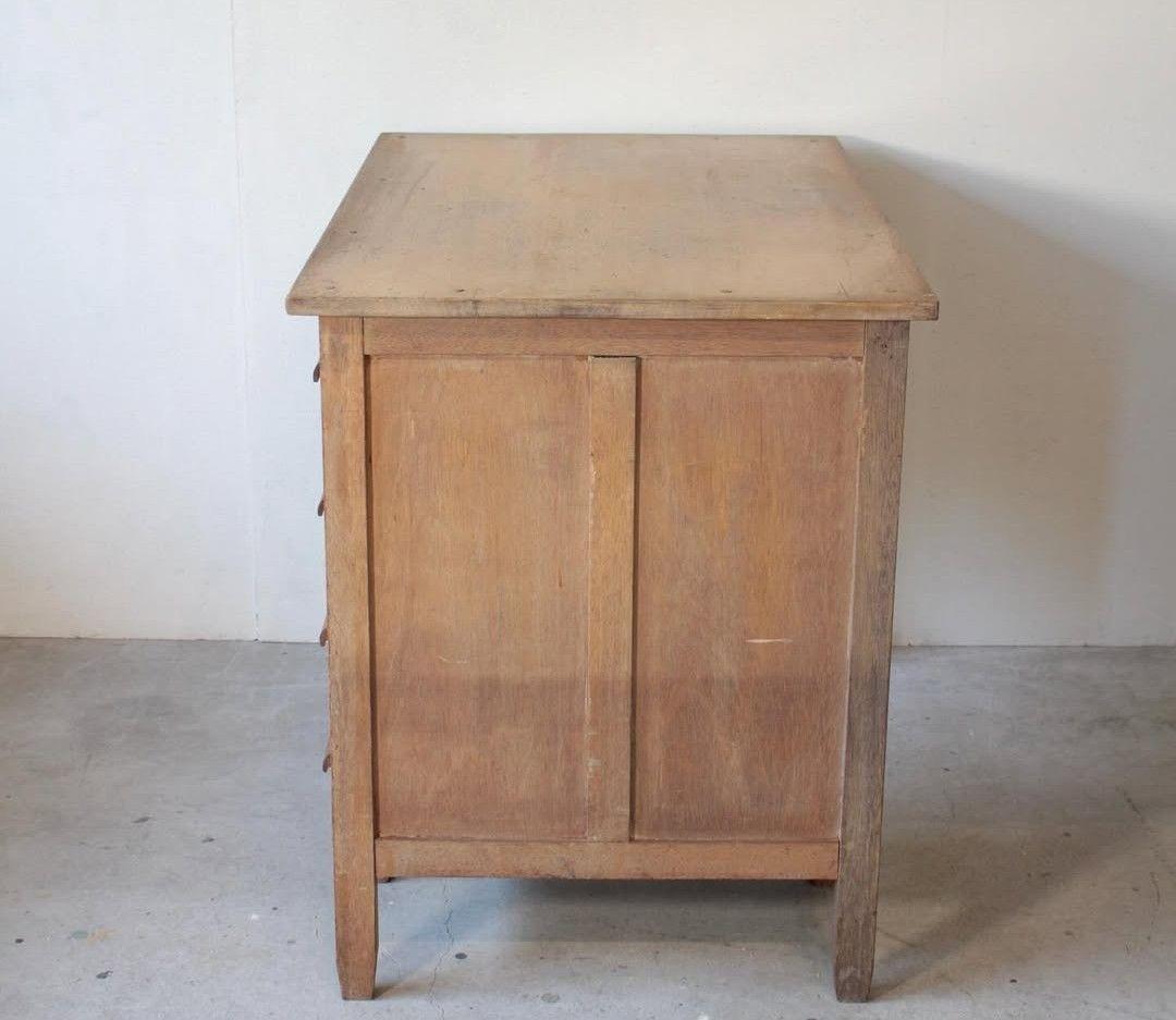 ヴィンテージ片袖机 デスク 木製文机 6引き出し付き