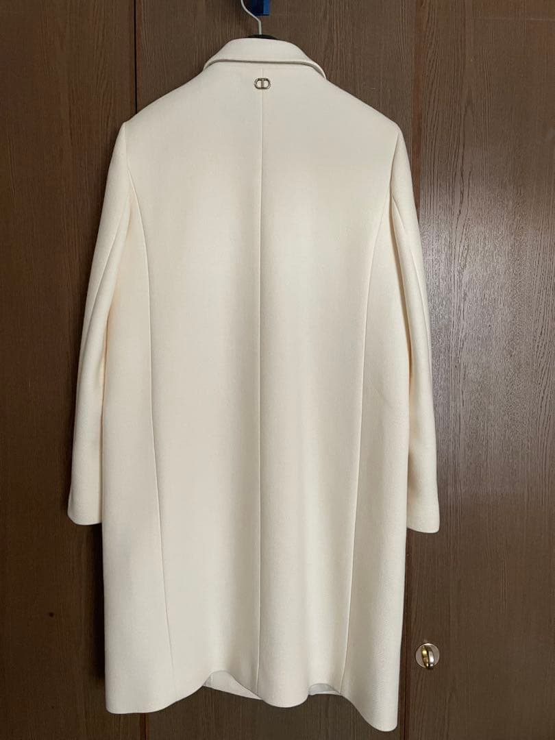 新品未使用TWINSET Italyアイボリー ダブルブレストコート