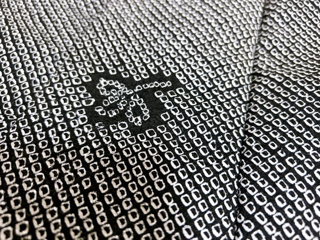 人気!総絞り被布♡七五三　3歳　男の子　フルセット　一式　兜　黒系