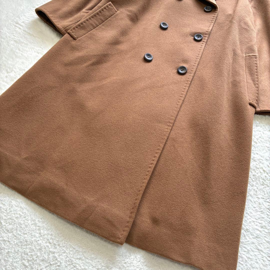 新品未使用 Leilian カシミヤ100% ロングコート キャメルカラー L