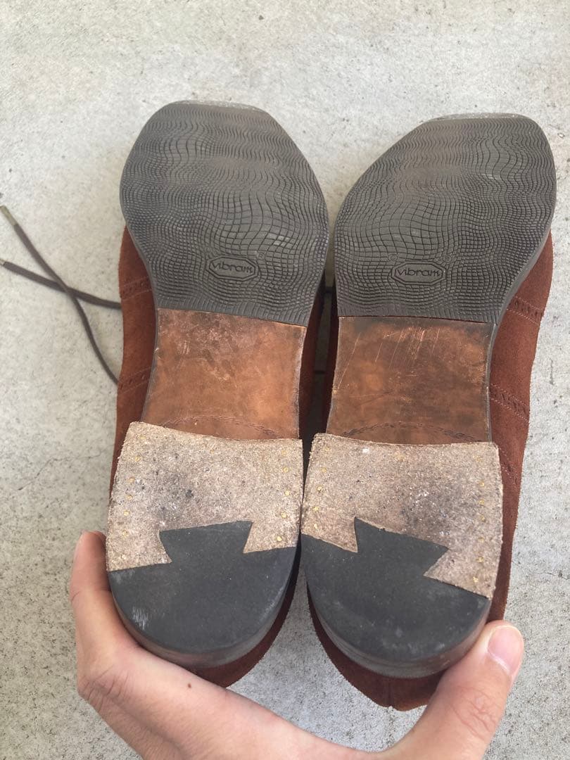 サ*ブ様 andanteブラウンスエード イミテーションフルブローグ