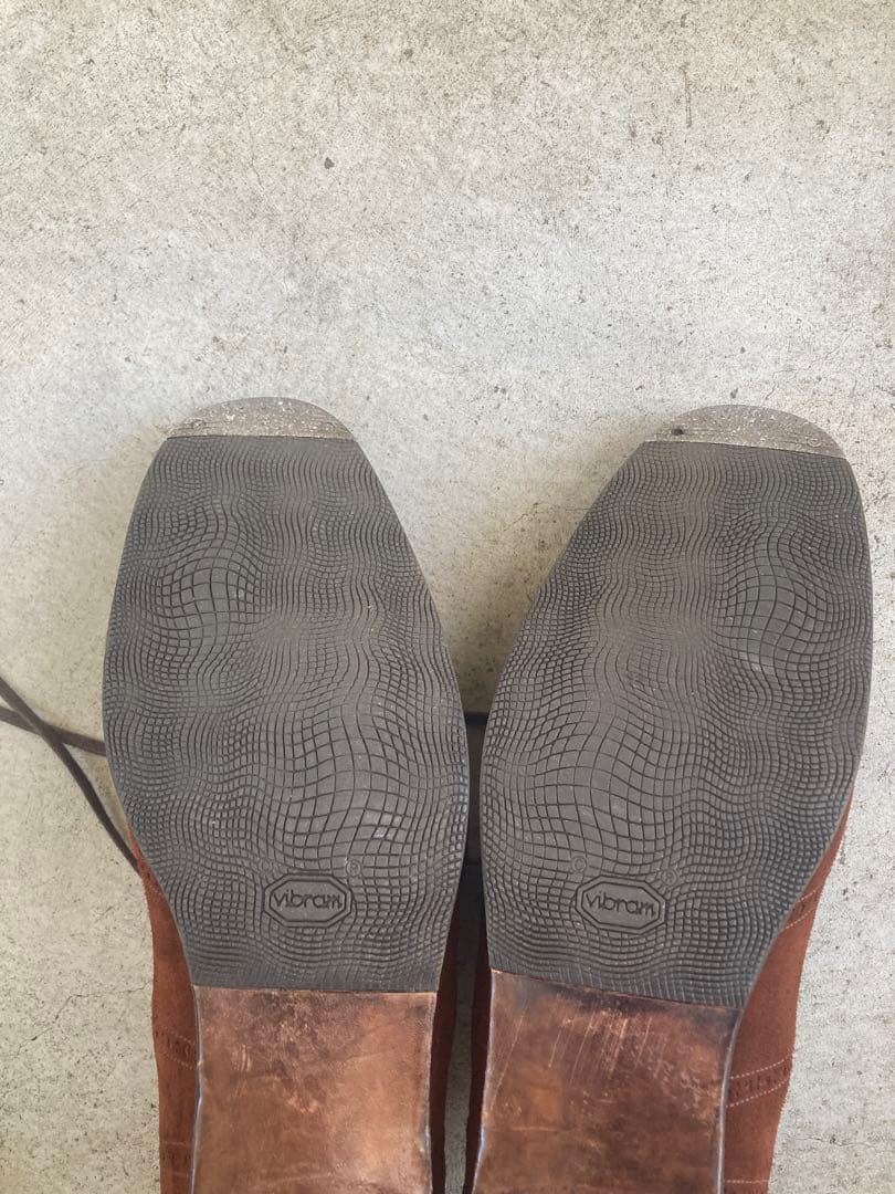 サ*ブ様 andanteブラウンスエード イミテーションフルブローグ