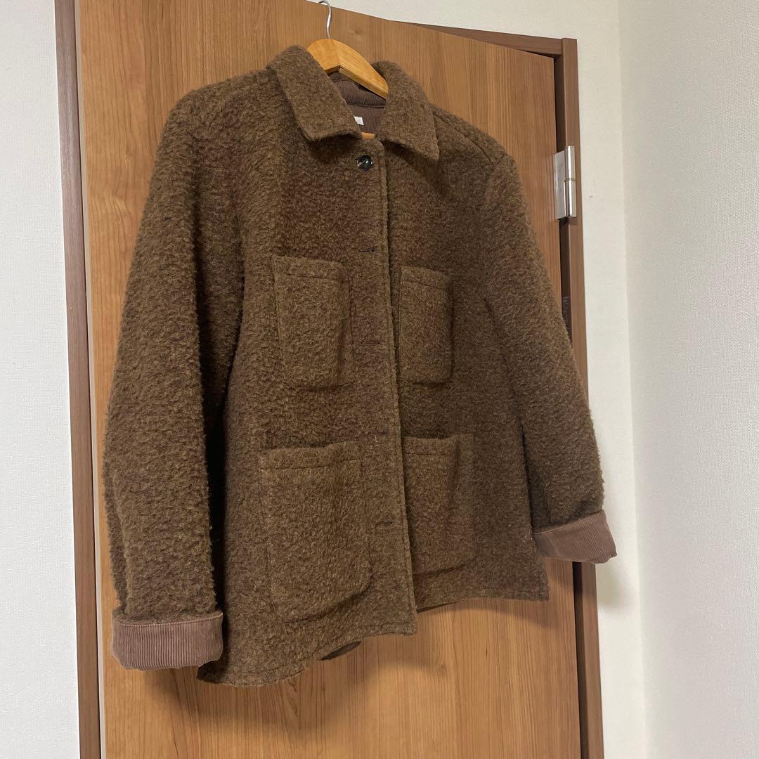 定価37000円 韓国 WLL ウールジャケット ブラウン