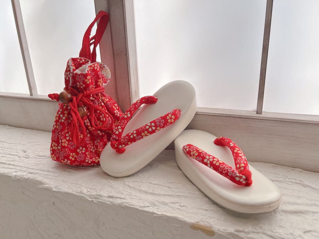 七五三 3歳着物 被布セット 化繊 レトロ調