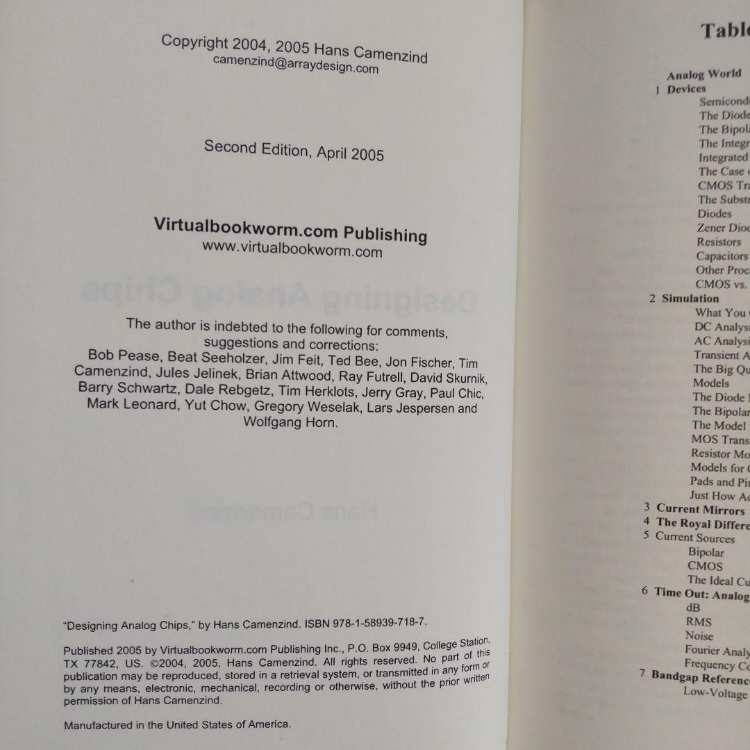 洋書 Designing Analog Chips