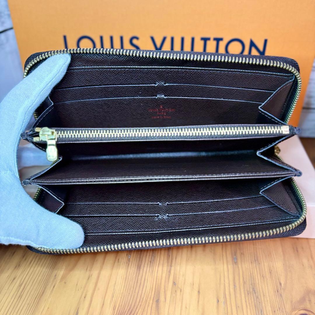ルイヴィトン　ダミエ　エベヌ　ジッピーウォレット　N60015