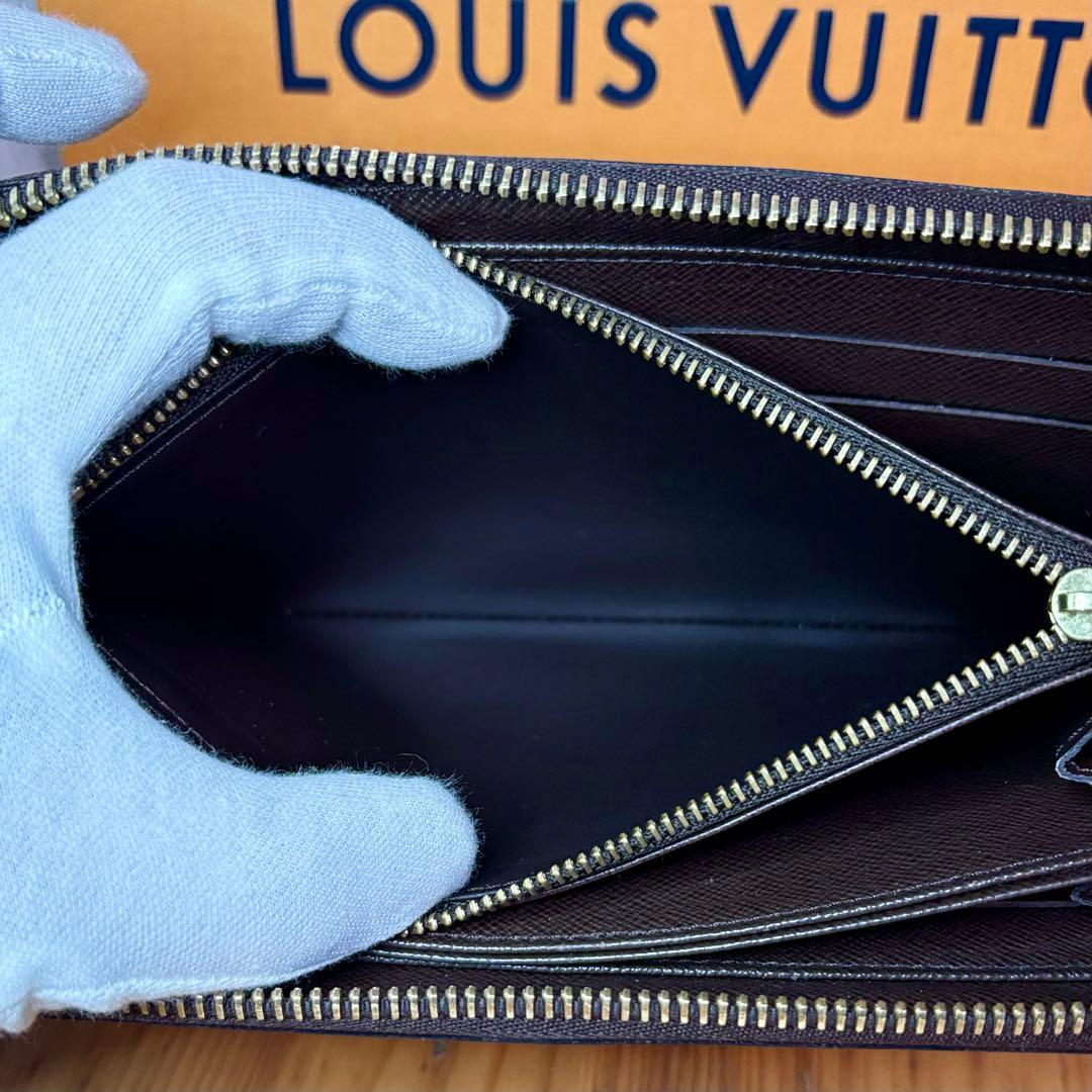 ルイヴィトン　ダミエ　エベヌ　ジッピーウォレット　N60015