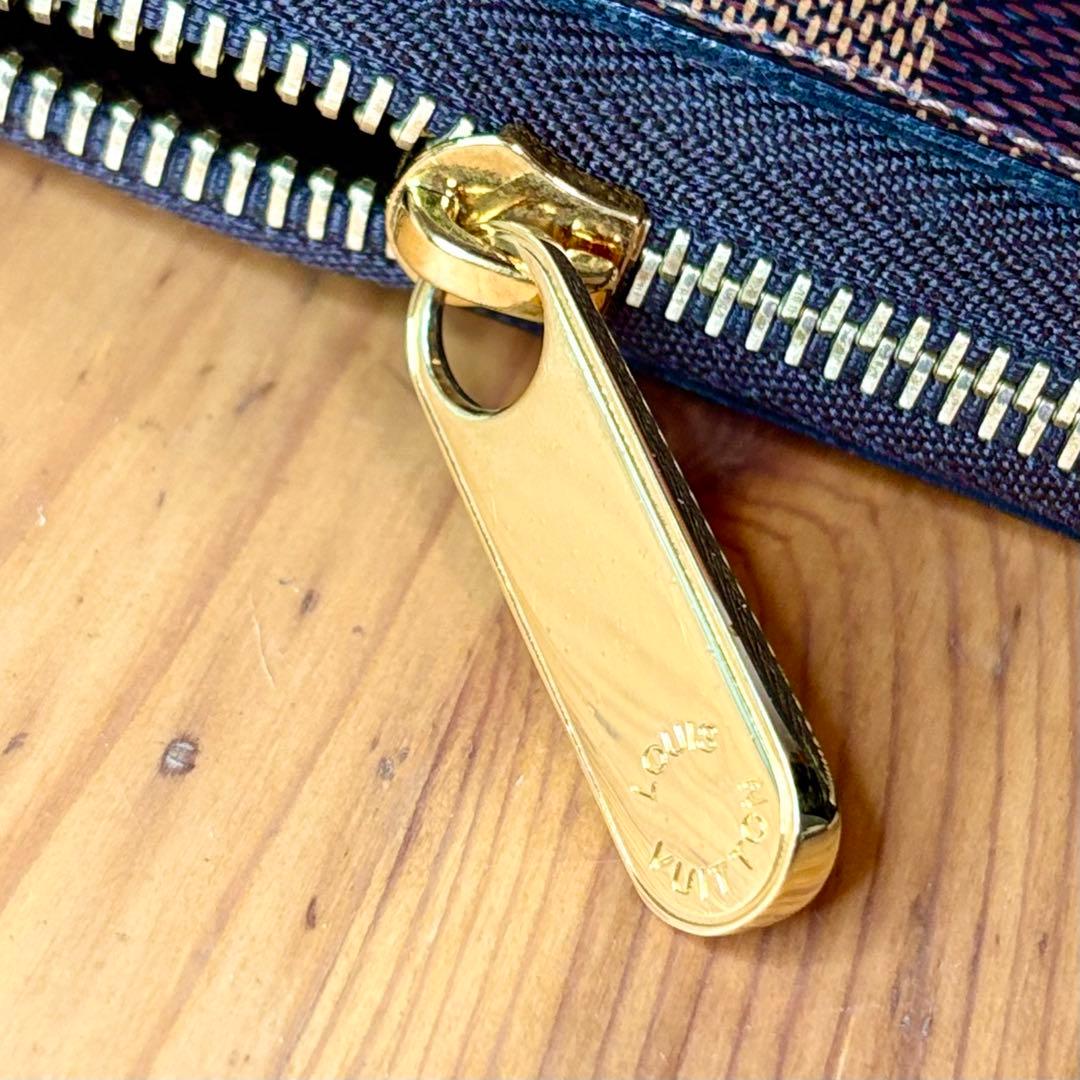 ルイヴィトン　ダミエ　エベヌ　ジッピーウォレット　N60015