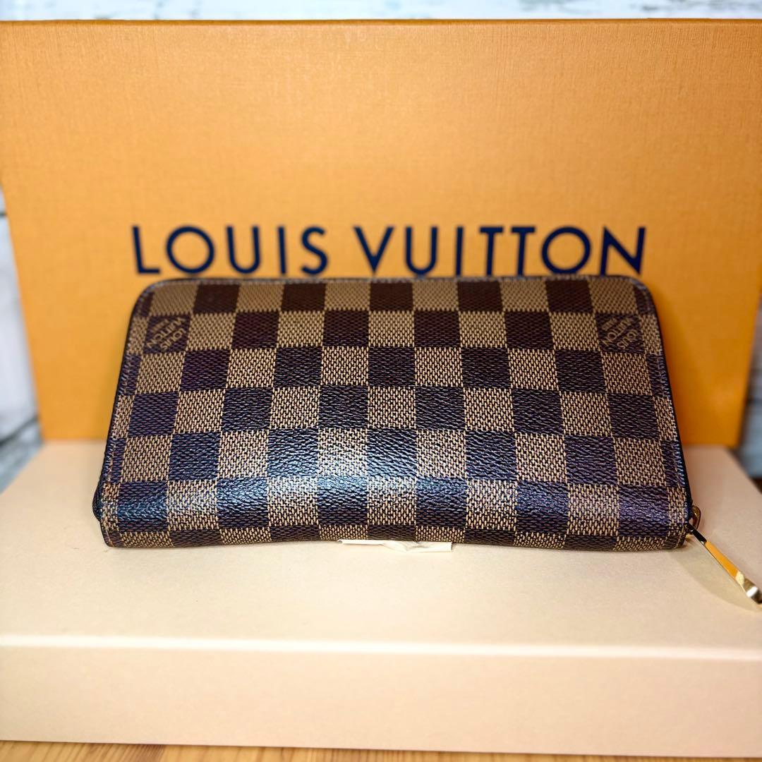 ルイヴィトン　ダミエ　エベヌ　ジッピーウォレット　N60015