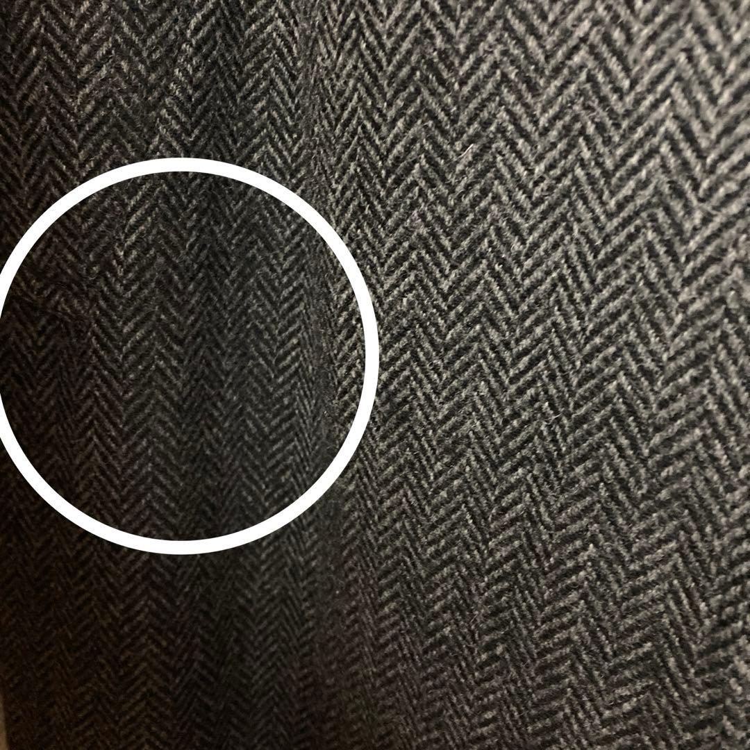 ヘリンボーン柄のマキシ丈チェスターオーバーサイズコート 5.5万