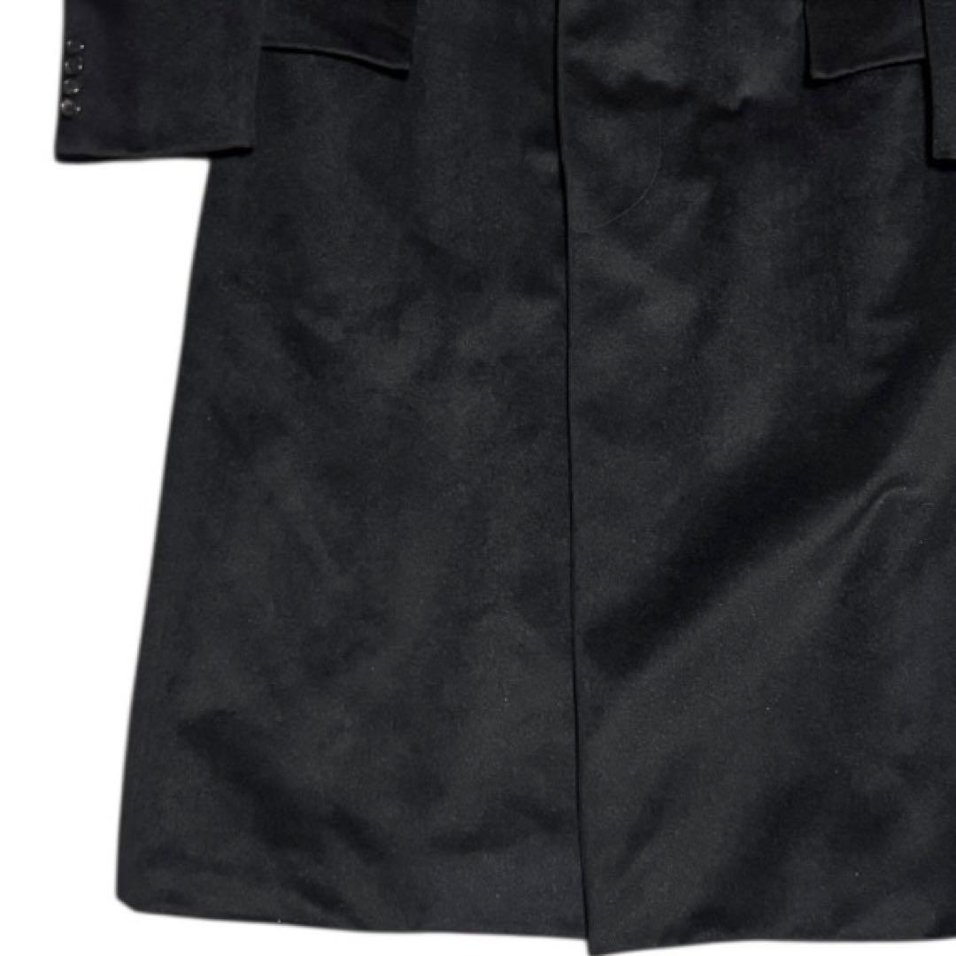 美品 ポロバイラルフローレン 90s 比翼 ウール チェスターコート ブラック