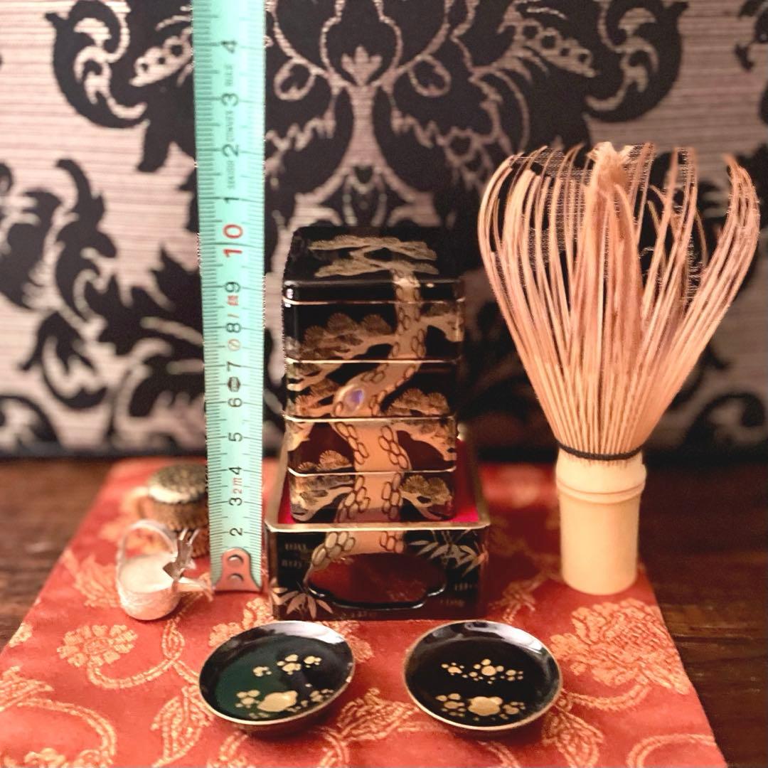 ミニチュア おせち 本金漆器 雛重 セット