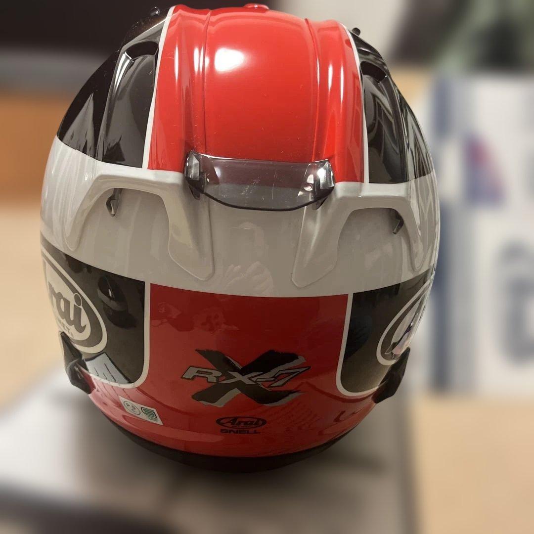 Arai RX-7X フルフェイスヘルメット平忠彦　タイラレプリカ赤