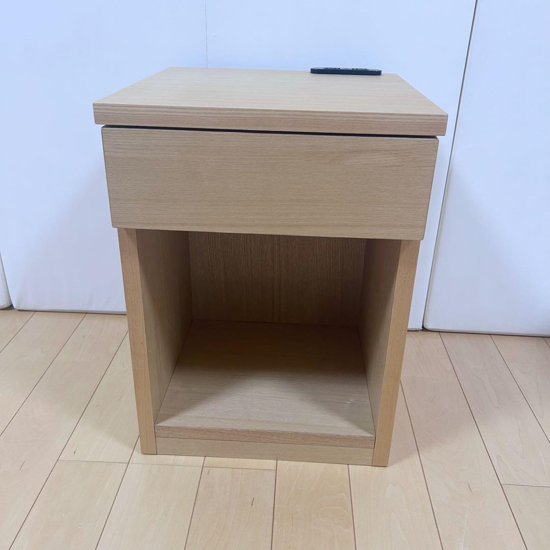 関家具 ナイトチェスト トネリ 極美品 ナチュラル ナイトテーブル 幅35