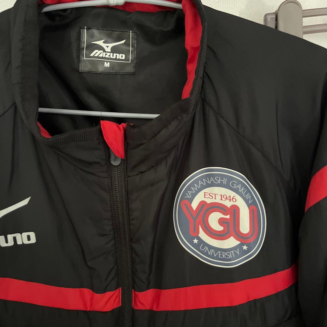Mizuno YGU ジャケット M ブラック/レッド 山梨学院