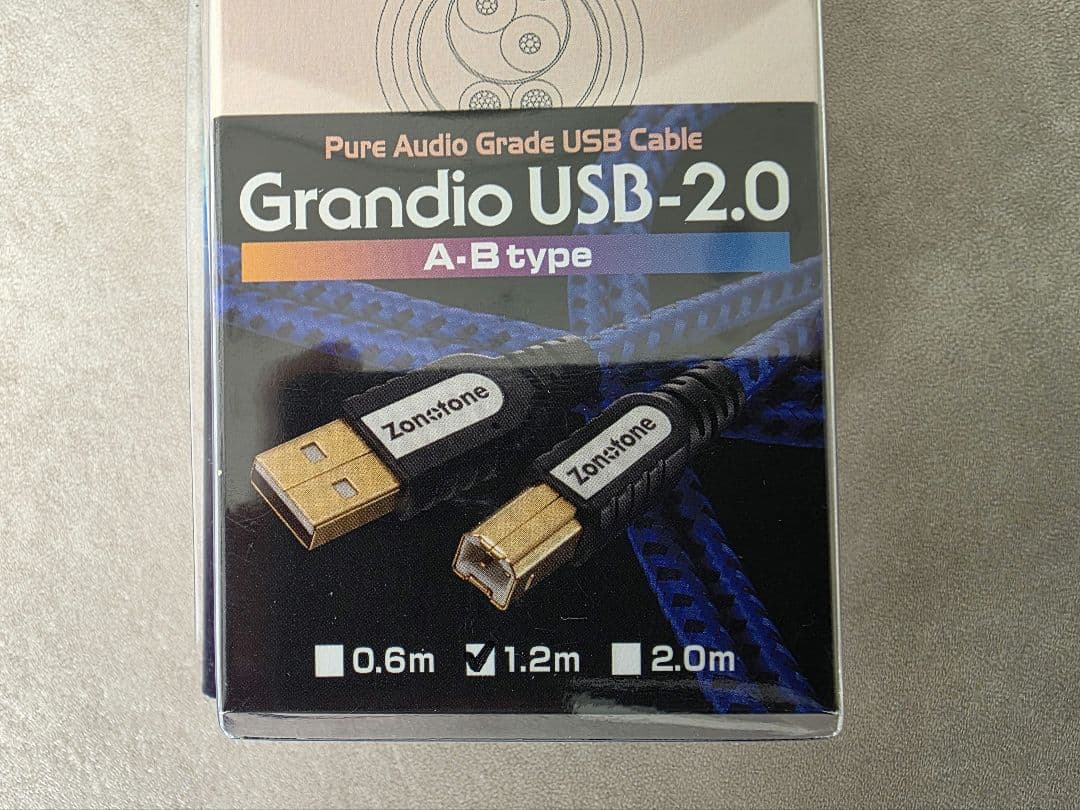 ほぼ新品 Zonotone Grandio USB-2.0 A-B 1.2m