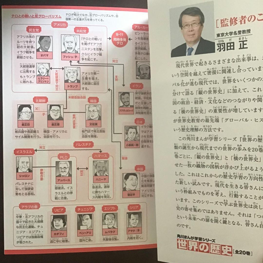 角川まんが学習シリーズ　世界の歴史 全巻セット 初版限定懐中コンパス付き　20巻