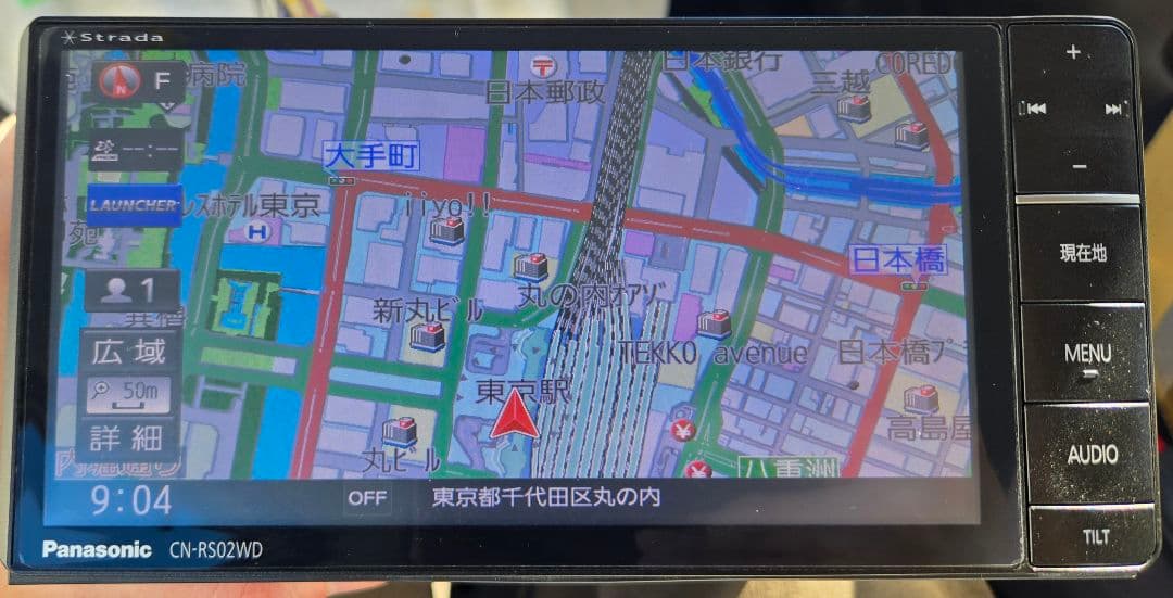 パナソニック カーナビ CN-RS02WD 地図データ2022年版に更新済