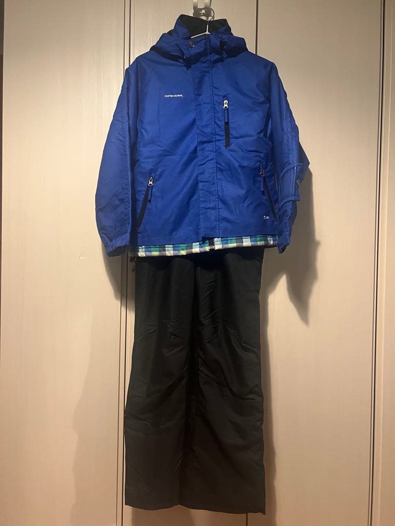 スキーウェアセット 青/黒