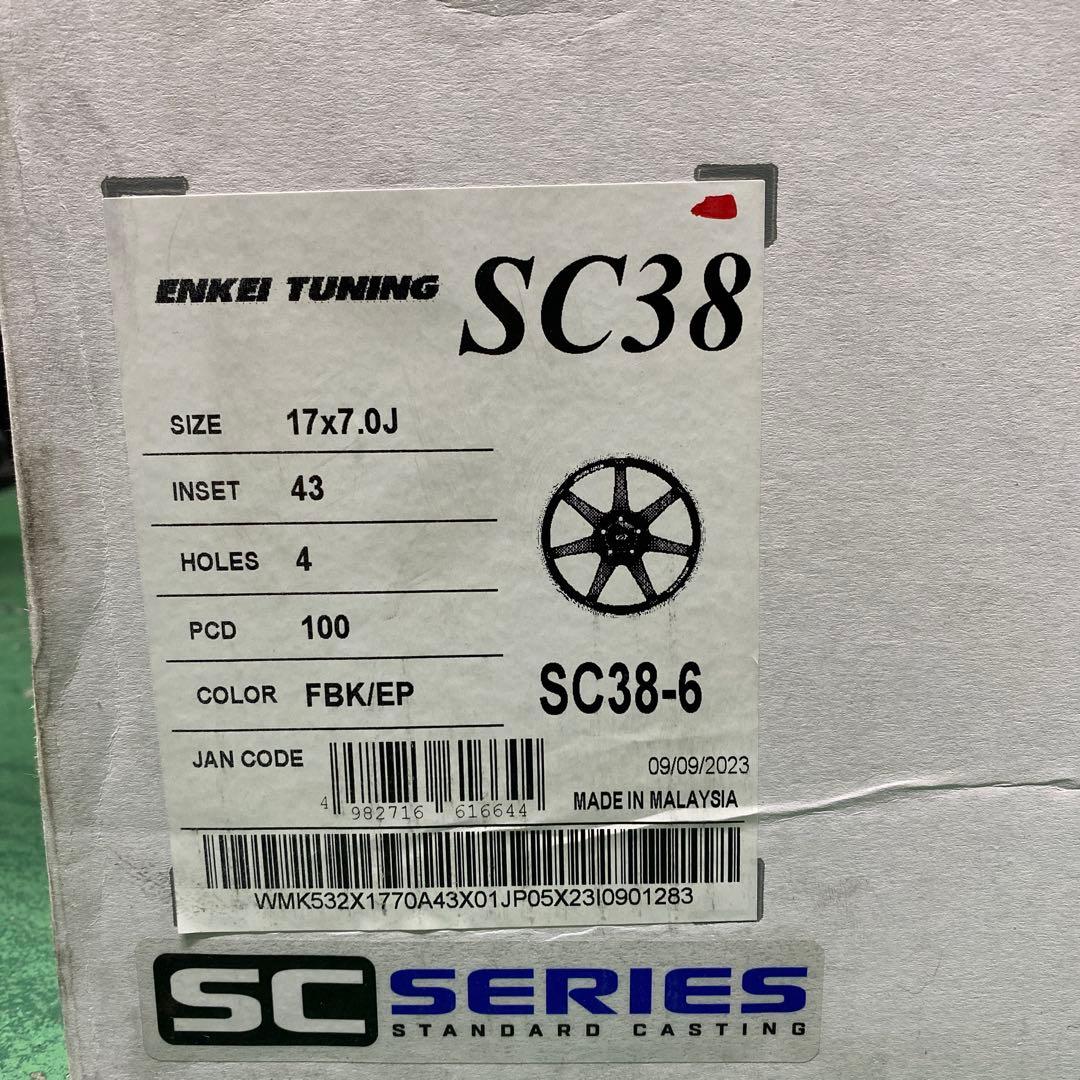 ◇新品17インチエンケイチューニングSC38 7J +43 4H/100