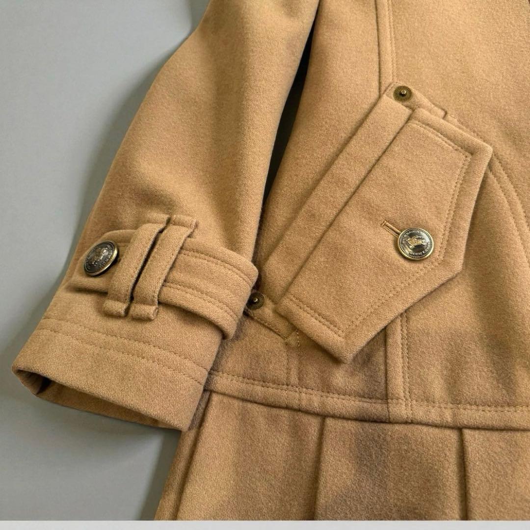 希少美品✨バーバリーブルーレーベル　ウールプリーツコート38 ノバチェック