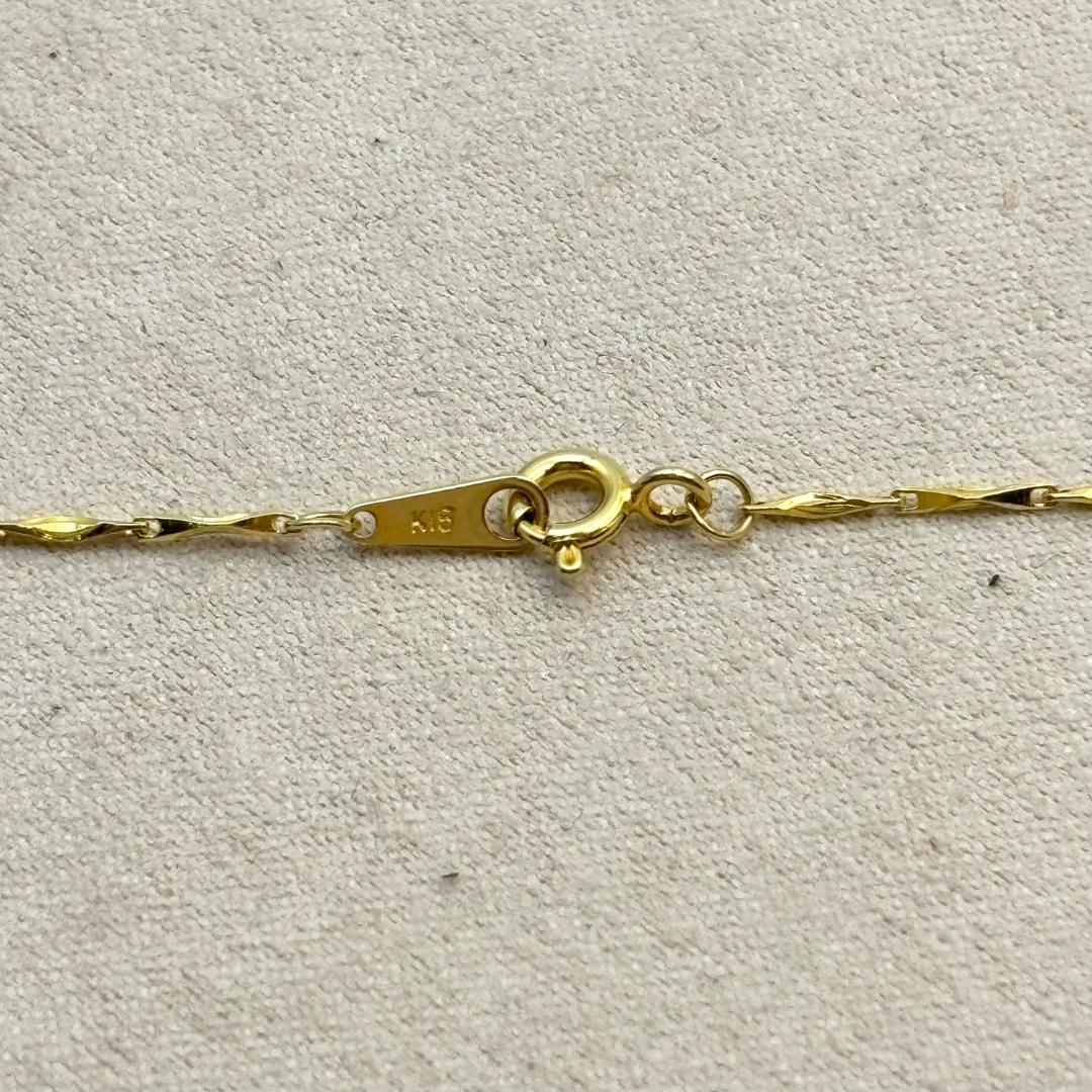 ⭐ 極美品 ✨K18金 ツイストチェーンネックレス 長さ 45cm