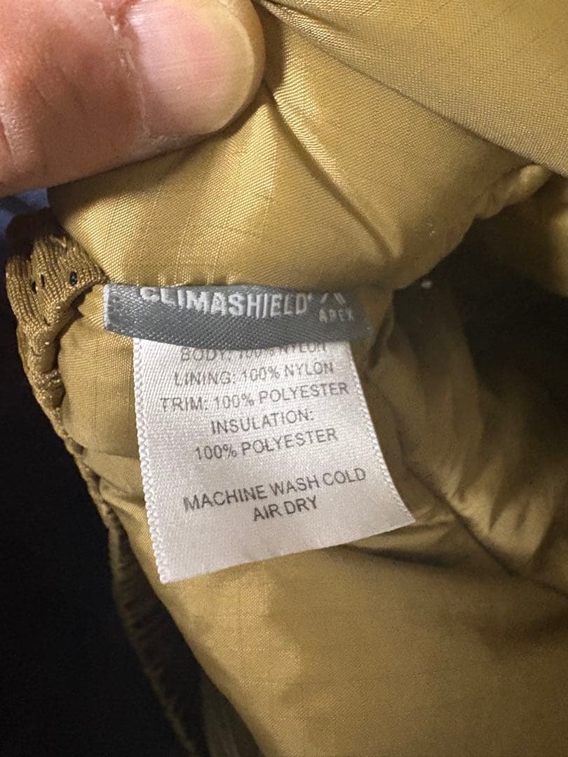 個人装備 BEYOND CLOTHING A7 AXIOS COLD JACKET