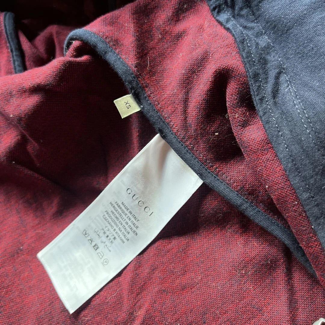 GUCCI ネイビー レッド ストライプ ジャージ