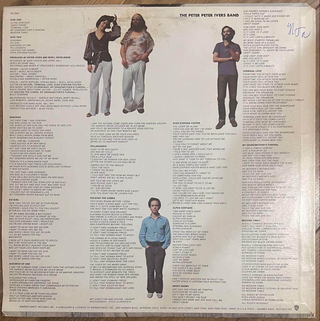 洋楽 The Peter Peter Ivers Band Terminal Love